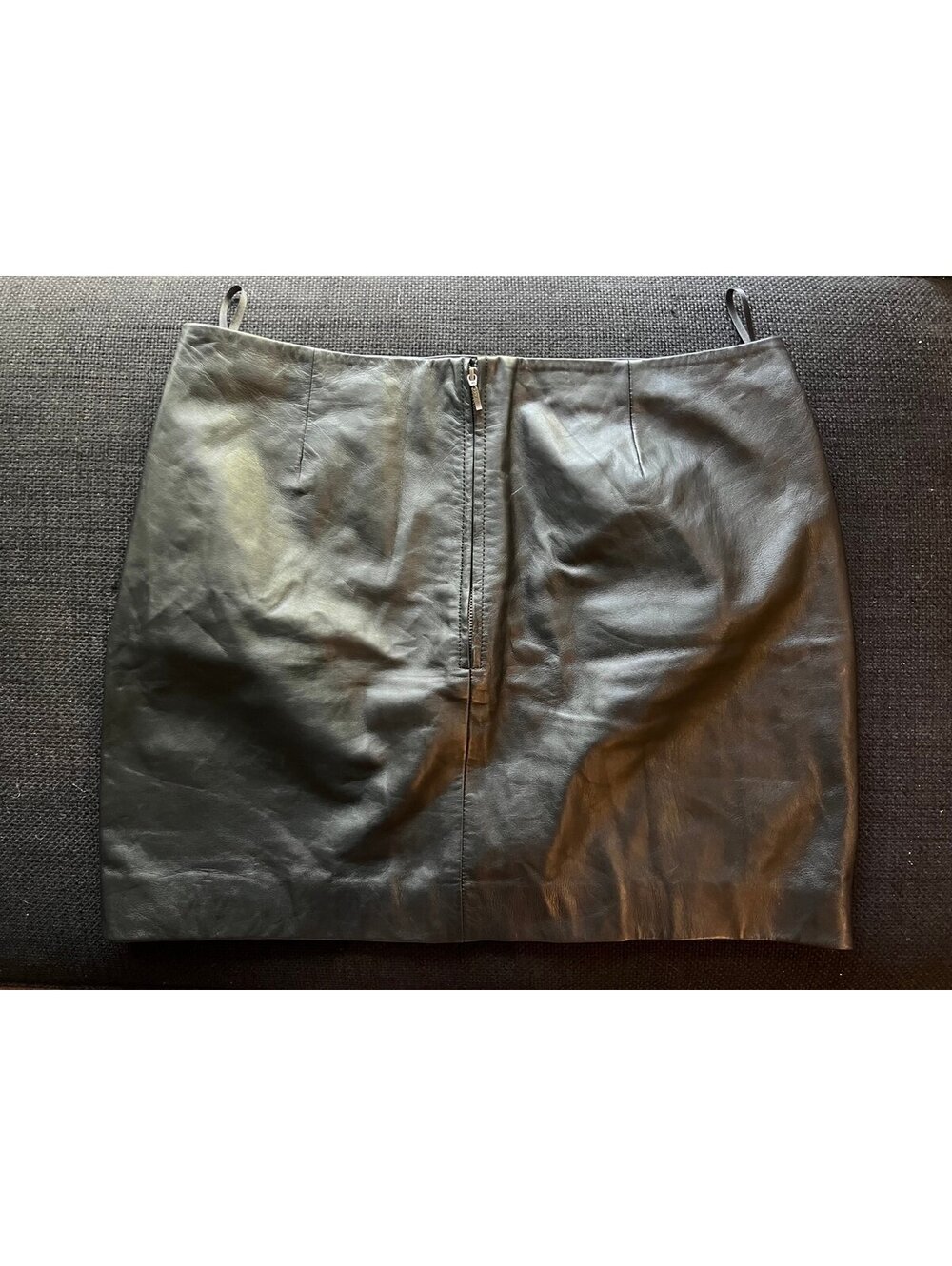 Sezane Harlow Skirt in Goat Leather Size 12 - Picture 6 of 8